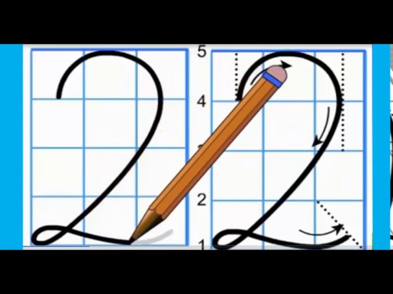 Bố mẹ kiên trì cùng con viết số 2 (Nguồn ảnh: Sưu tầm internet)