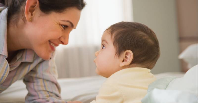 Những cách đơn giản giúp cha mẹ dạy trẻ giao tiếp bằng ánh mắt (Ảnh: Sưu tầm internet)