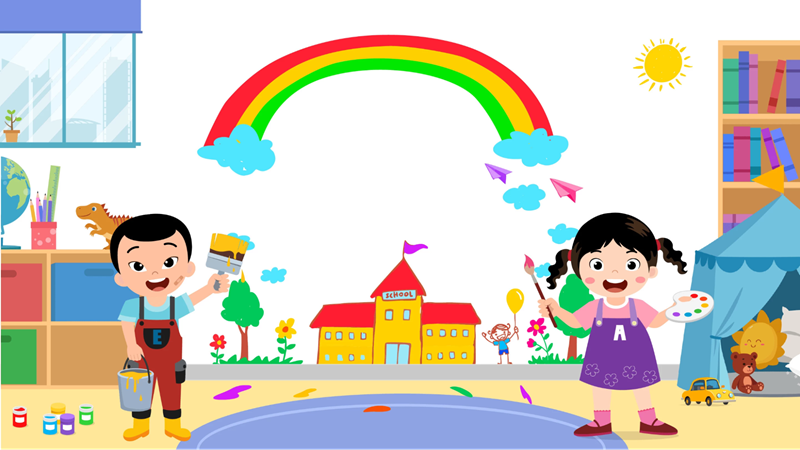 Dự án STEAM mầm non chủ đề “Màu sắc”. (Ảnh: Sưu tầm Internet)