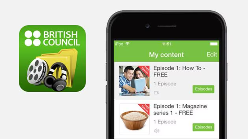LearnEnglish GREAT Video: Free English learning app. (Image: Internet)