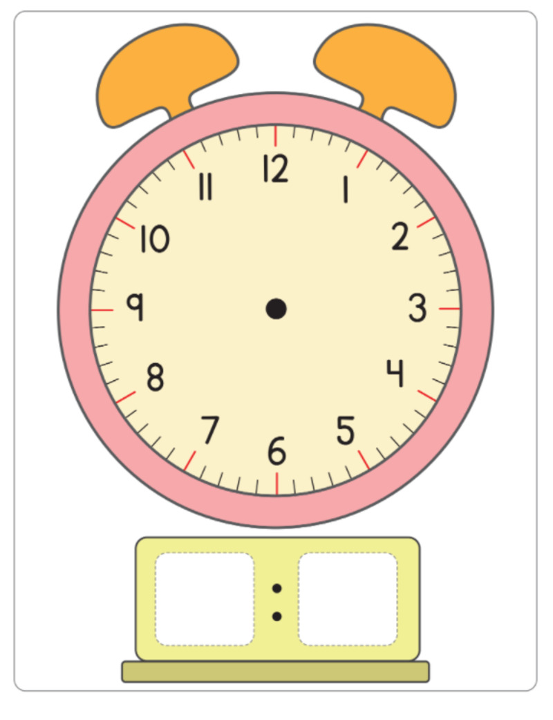 Bài tập xem giờ (Nguồn ảnh: Sưu tầm internet)