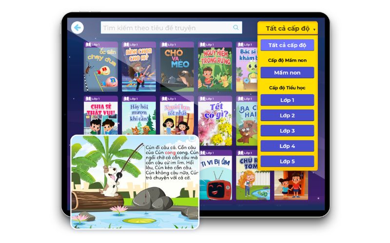VMonkey dạy tiếng Việt cho trẻ mầm non và tiểu học. (Ảnh: Monkey)