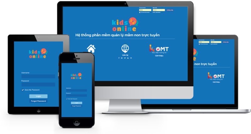 KidsOnline - Phần mềm quản lý mầm non. (Ảnh: Sưu tầm Internet)