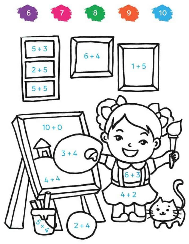 Một số bài tập về phép cộng cho bé 5 tuổi (Nguồn ảnh: Sưu tầm internet)
