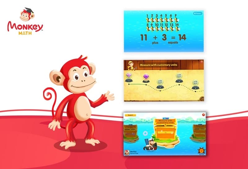 Monkey Math - Ứng dụng học Toán bằng tiếng Anh cho trẻ. (Ảnh: Sưu tầm Internet)