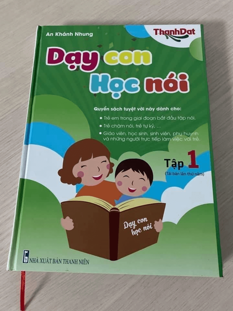 Sách dạy trẻ chậm nói: Dạy con học nói. (Ảnh: Sưu tầm Internet)
