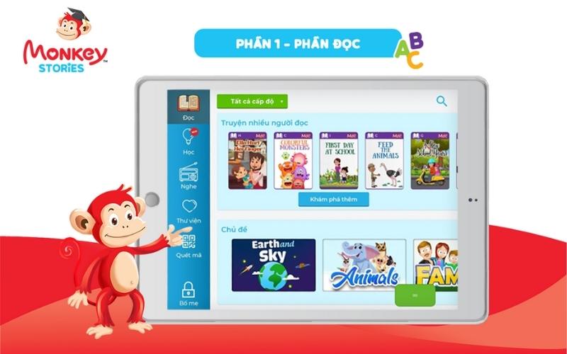 Ứng dụng dạy học tiếng Việt số 1 - Vmonkey. (Ảnh: Monkey)