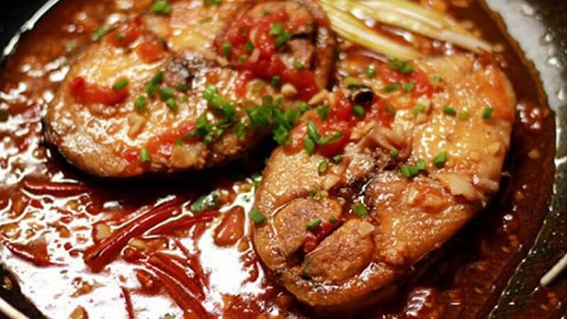 Cá thu kho me hương vị bùng nổ . (Ảnh: Sưu tầm Internet)