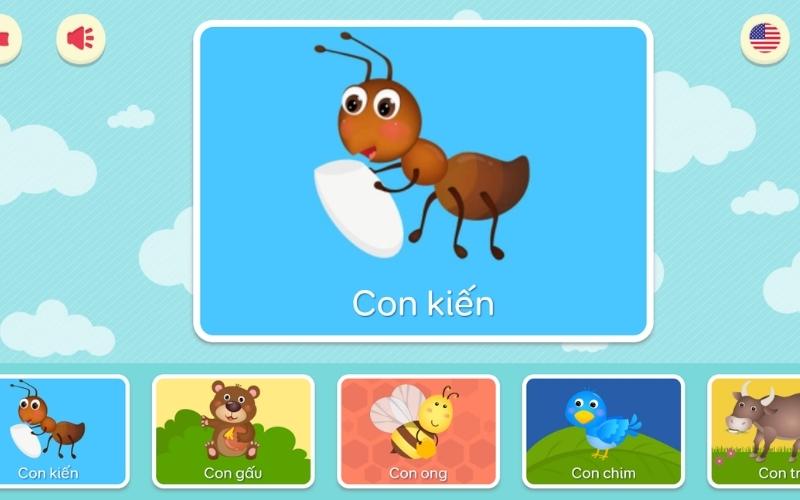 Học tiếng Việt qua Flashcard. (Ảnh: Sưu tầm Internet) 