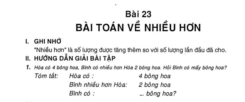 Bài toán về nhiều hơn (Nguồn ảnh: Sưu tầm internet)