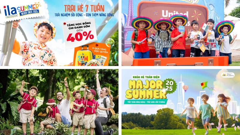 Các chương trình trại hè cho trẻ mầm non 2025. (Ảnh: Sưu tầm Internet)