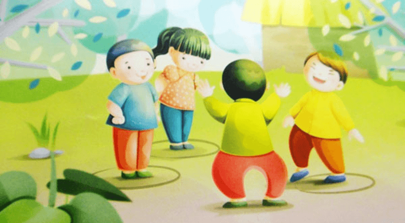 Trò chơi dân gian thả đỉa ba ba. (Ảnh: Sưu tầm Internet)