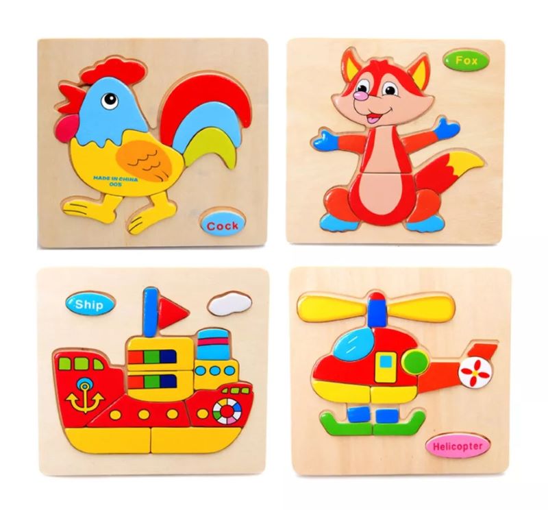 Bộ lắp ghép tranh bằng gỗ (Ảnh: Sưu Tầm Internet)