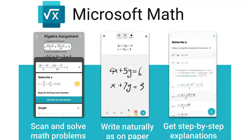 Khám phá tính năng của Math Solver. (Ảnh: Sưu tầm Internet)