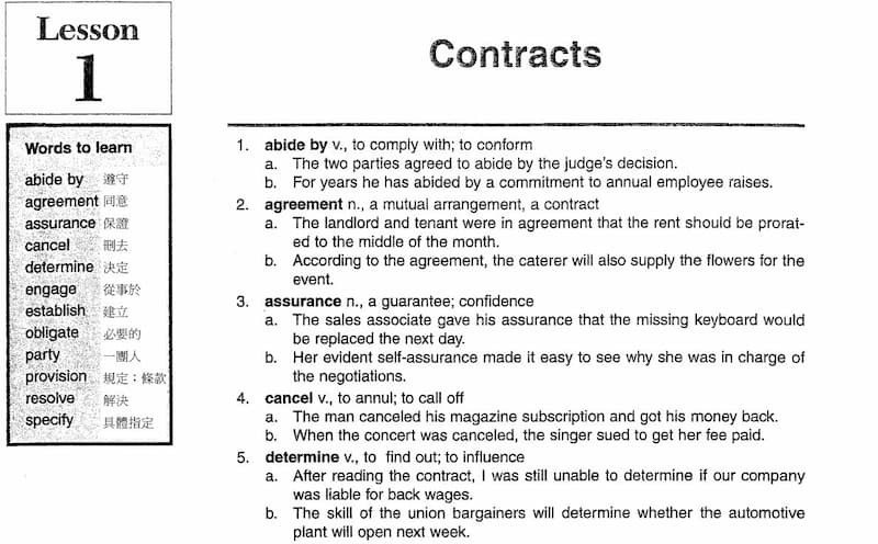 Mẫu bài 600 từ vựng 1. (Ảnh: Tác giả)