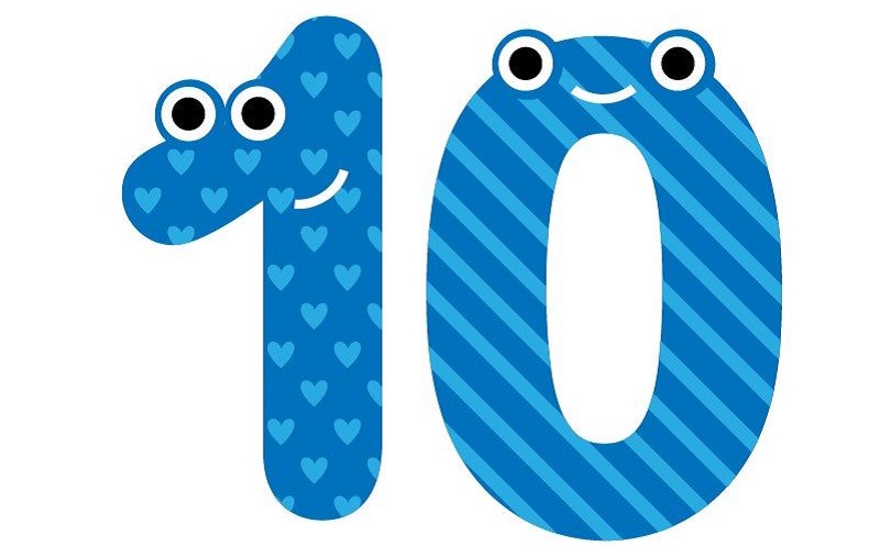 Bố mẹ chỉ nên cho con học đếm với các số trong phạm vi đến 10 quay đầu. (Ảnh: Sưu tầm internet)