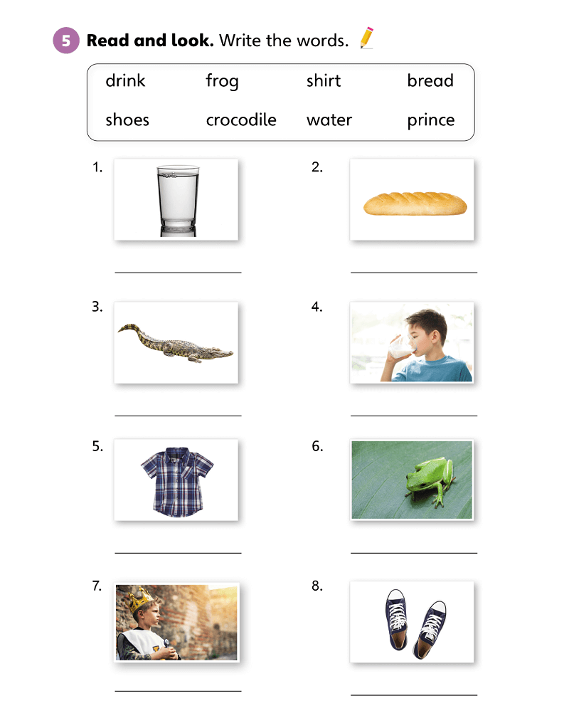 Bài tập tiếng anh cho trẻ 7 tuổi. (Ảnh: Hoc10)