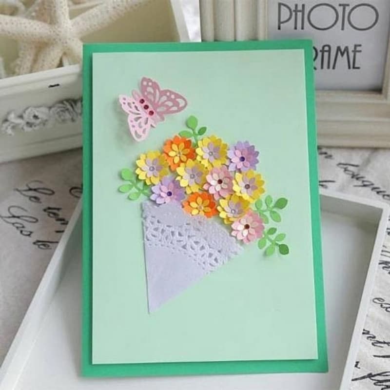 Cách làm thiệp 20/11 bằng giấy A4 đơn giản. (Ảnh: Sưu tầm Internet)