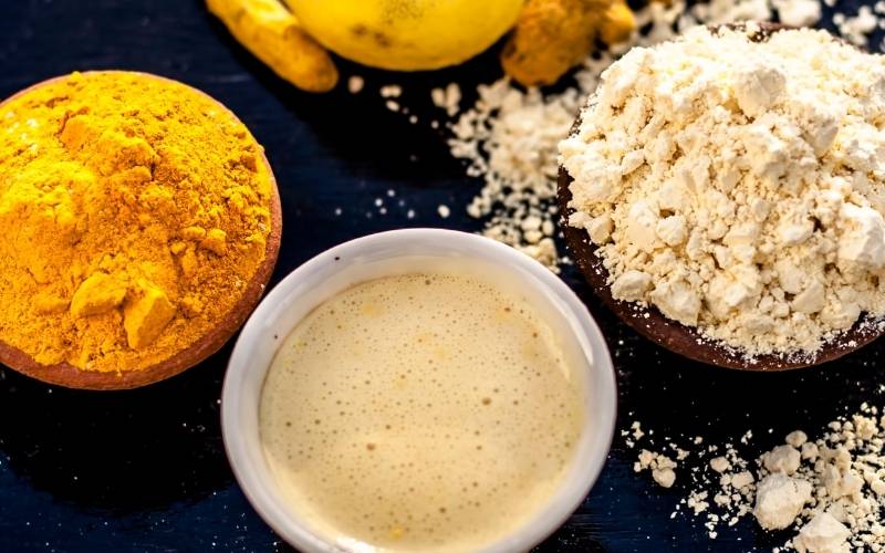 Đậu nành và nghệ để triệt lông. (Ảnh: Sưu tầm Internet)