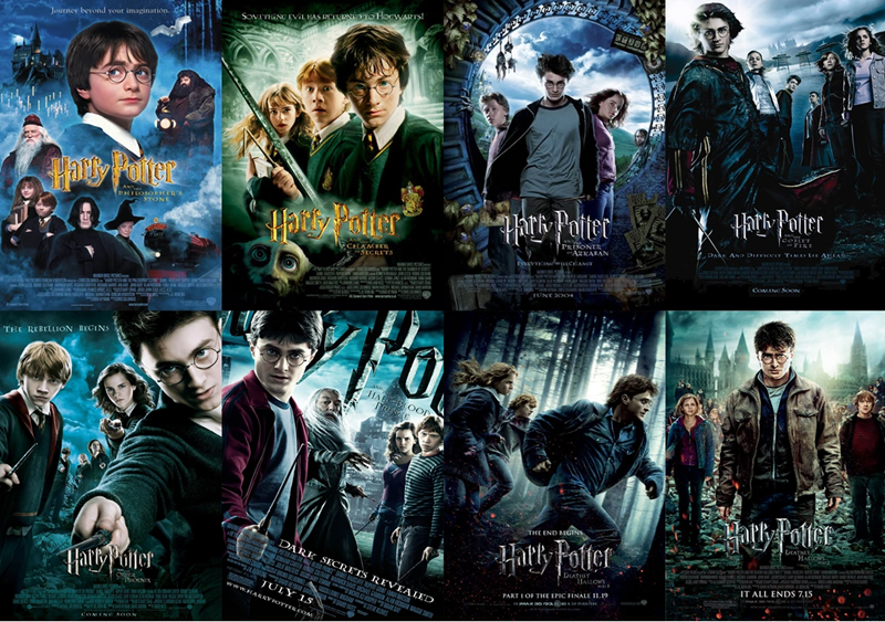 Harry Potter: Classic English movies. (Image: Internet)
