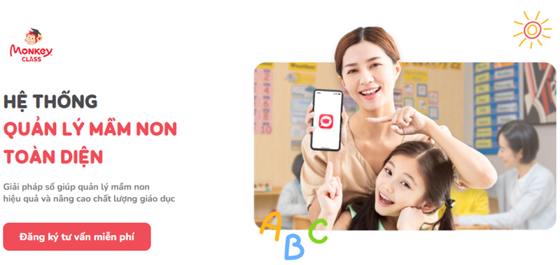 Monkey Class - Hệ thống quản lý mầm non toàn diện. (Ảnh: Monkey)