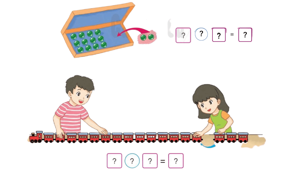 Đề bài tập 4 toán lớp 1 trang 126 sách Cánh Diều. (Ảnh: Sưu tầm Internet)