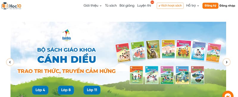 Hoc10 - Tủ sách số hóa đa năng dành cho học sinh & giáo viên. (Ảnh: Sưu tầm Internet)