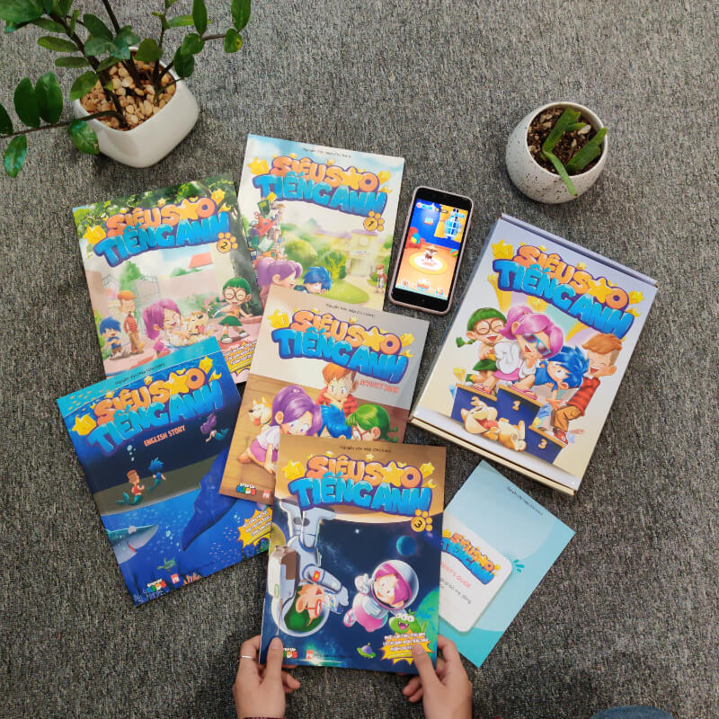 Siêu sao tiếng Anh giúp bé hoàn thiện tiếng Anh hơn. (Ảnh: SachTrangAn.com)