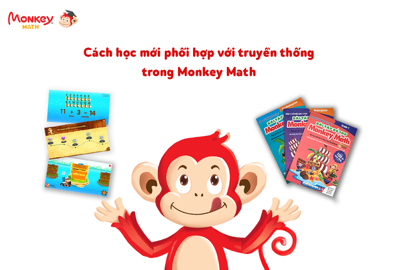 Cùng Monkey Math học toán cộng trừ cho bé 5 tuổi. (Ảnh: Monkey)
