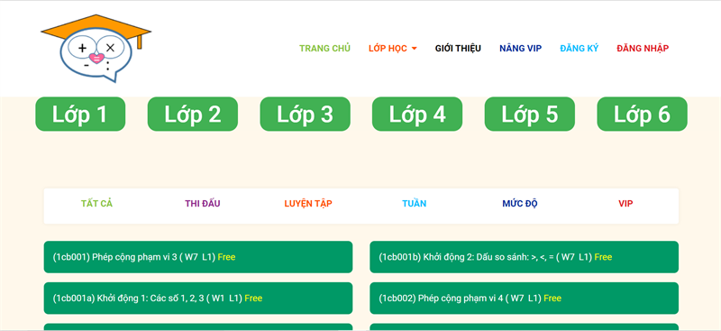 Trang web hỗ trợ trẻ học toán nâng cao hiệu quả. (Ảnh: Sưu tầm Internet)