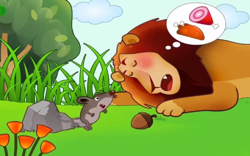 Câu chuyện SƯ TỬ VÀ CHUỘT NHẮT. (Ảnh: Sưu tầm Internet)