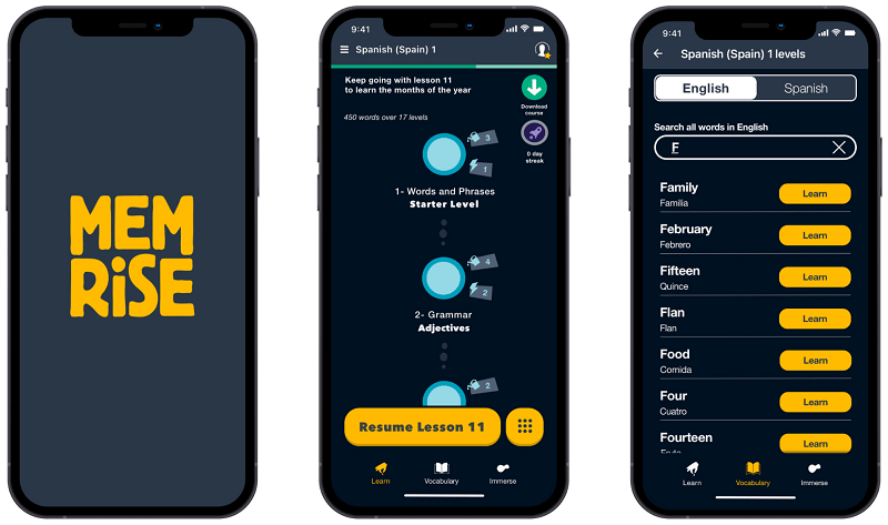 Memrise: App nhắc nhở từ vựng tiếng Anh. (Ảnh: Sưu tầm Internet)