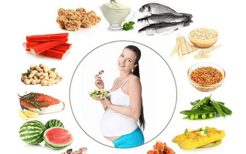 Chế độ ăn uống cho bà bầu. (Ảnh: Sưu tầm Internet)