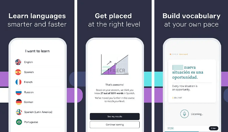 Lingvist: Learn Languages Fast. (Ảnh: Sưu tầm Internet)
