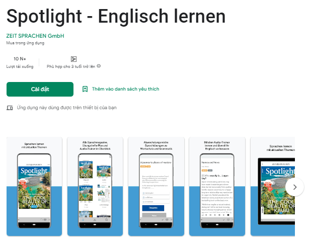 Spotlight - Englisch lernen. (Ảnh: Sưu tầm Internet)