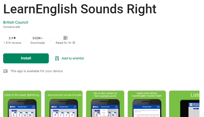 LearnEnglish Sounds Right. (Ảnh: Sưu tầm Internet)