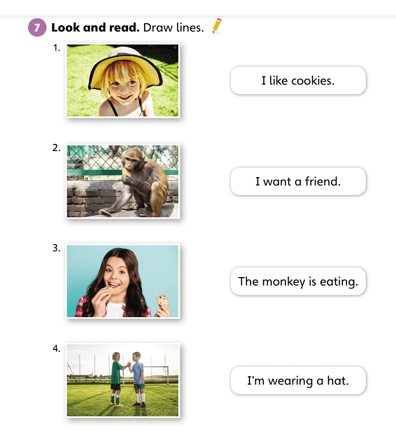 Bài tập tiếng anh cho trẻ 7 tuổi. (Ảnh: Hoc10)