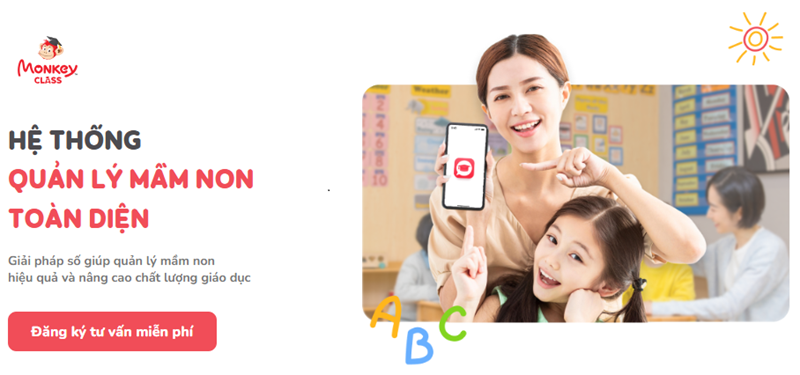 Monkey Class - Hệ thống quản lý mầm non toàn diện. (Ảnh: Monkey)