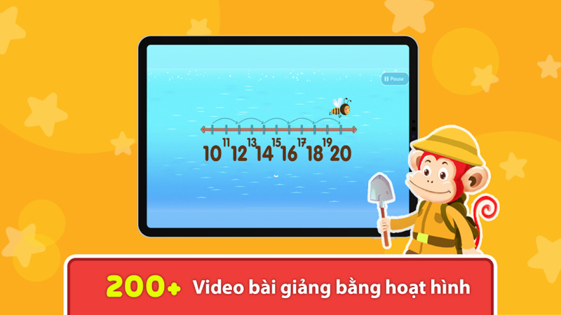 Cho bé học toán cùng Monkey Math (Nguồn ảnh: Sưu tầm internet)