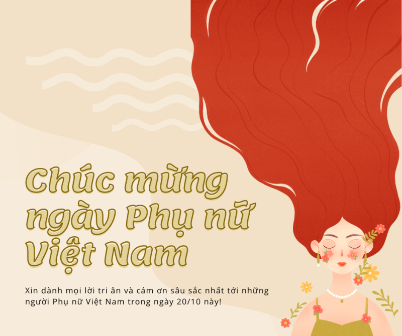 Gợi ý mẫu thiệp 20/10 cho đồng nghiệp nữ: Mẫu 2. (Ảnh: Sưu tầm Internet)