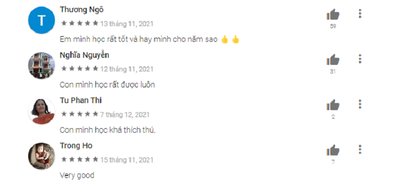 Một số đánh giá tốt về ứng dụng. (Ảnh: Chụp màn hình CH Play)