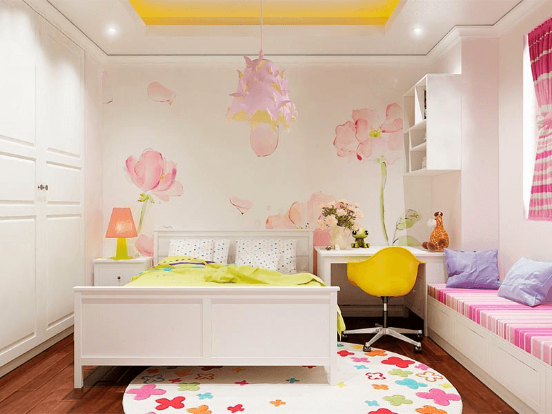 Cách trang trí phòng ngủ ngày Tết cho bé. (Ảnh: Sưu tầm Internet)