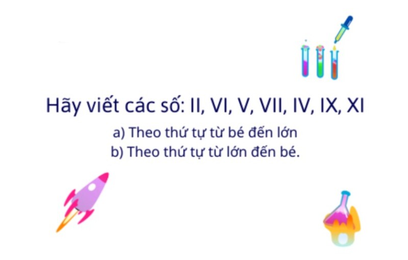 Bài tập số la mã dạng 3 (Nguồn ảnh: Sưu tầm internet)