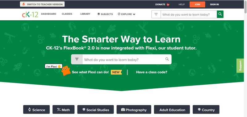 Website học toán ck12.org (Nguồn ảnh: Sưu tầm internet)