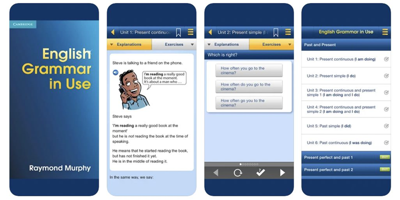 Murphy's English Grammar in Use: แอปเรียนภาษาอังกฤษฟรี (รูปภาพ: อินเทอร์เน็ต)