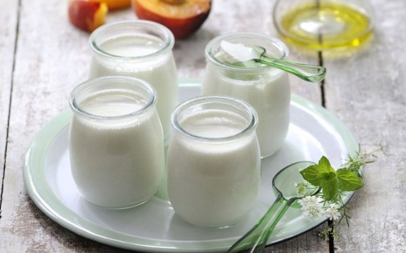 Sữa chua rất có lợi cho tiêu hóa bà bầu. (Ảnh: Sưu tầm internet)