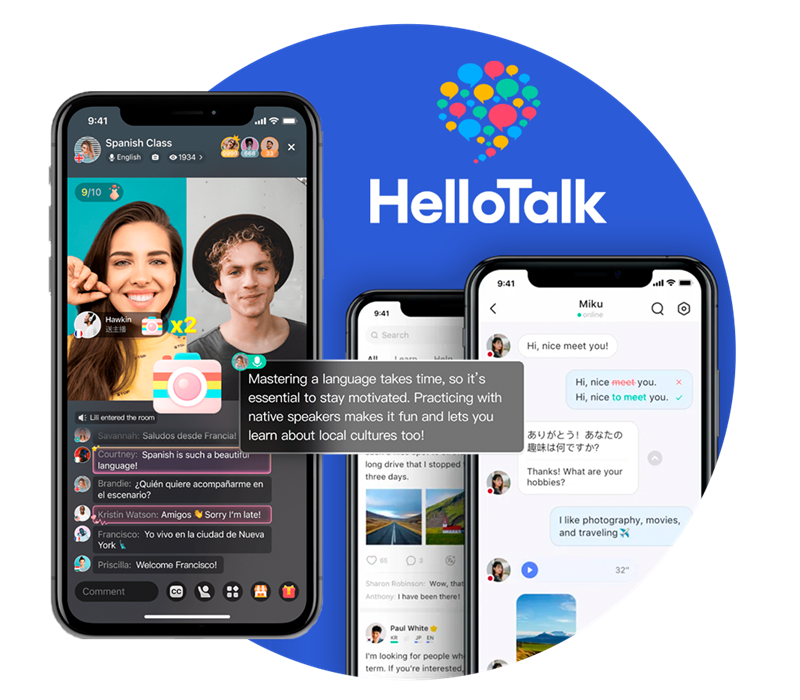 HelloTalk - App học tiếng Anh miễn phí. (Ảnh: Sưu tầm Internet)