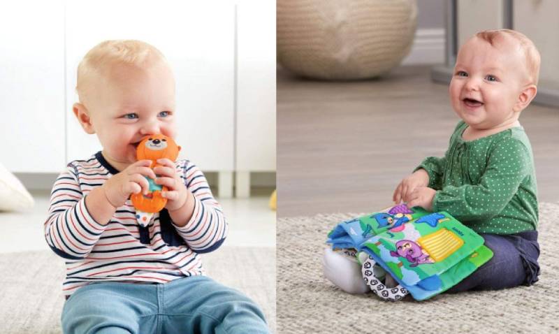 Những món đồ bé yêu thích có thể sử dụng để thu hút sự chú ý của bé. (Ảnh: Sưu tầm internet)