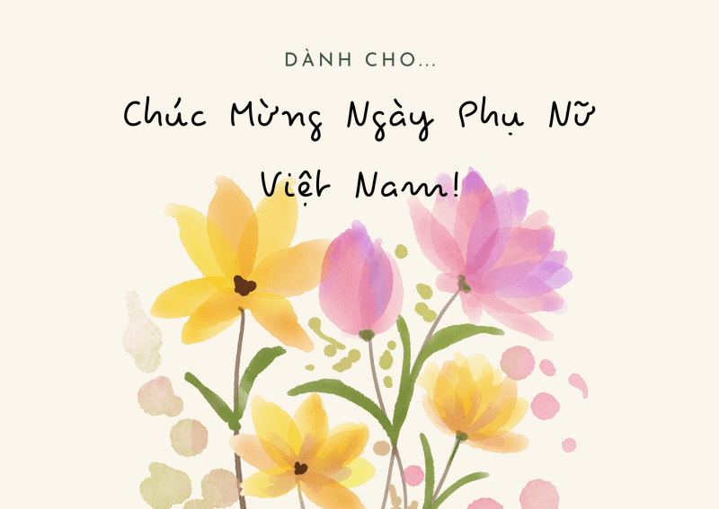 Gợi ý mẫu thiệp 20/10 cho đồng nghiệp nữ: Mẫu 3. (Ảnh: Sưu tầm Internet)