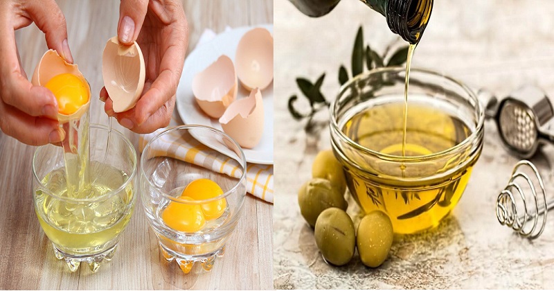Trị rạn bằng trứng và oliu (Ảnh: Sưu tầm Internet)